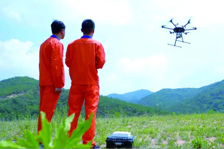 湖滨无人机倾斜摄影巡检拍摄